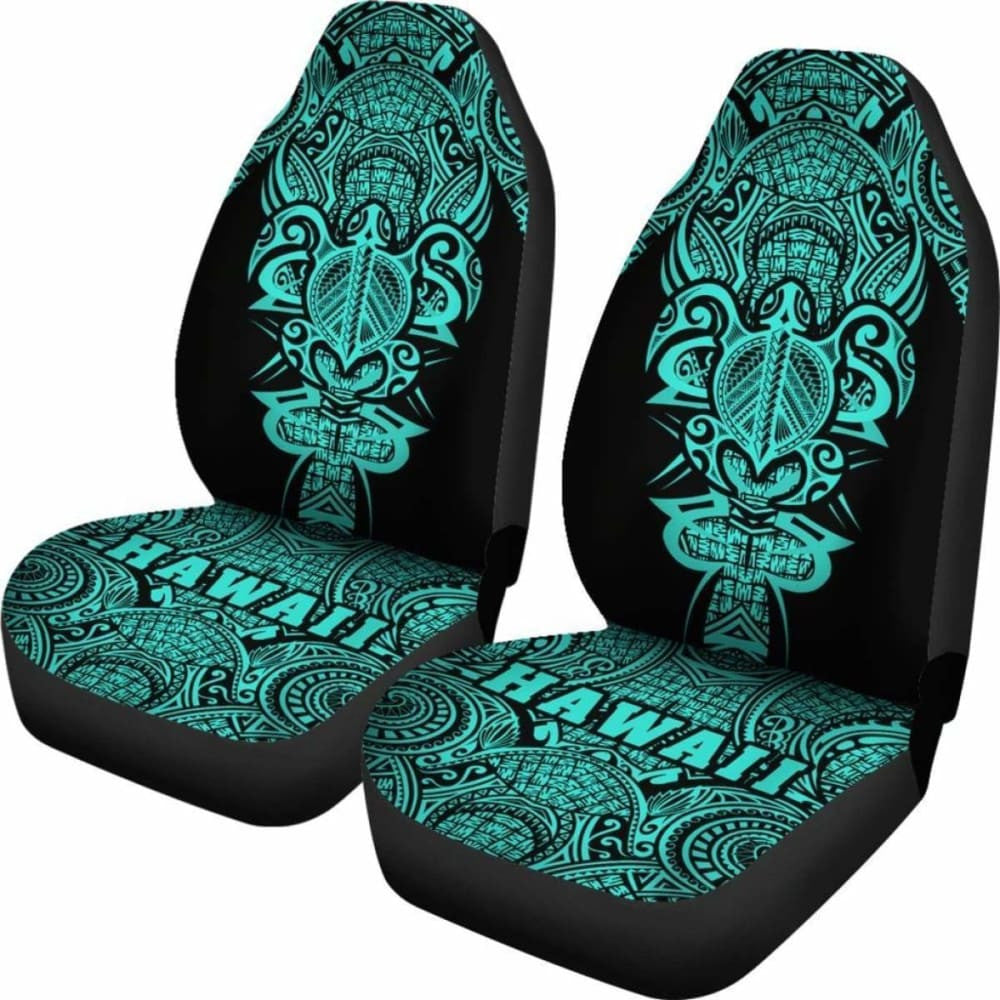 Hawaii Turtle Polynesian Car Seat Cover - Turquoise - Armor Style - New
