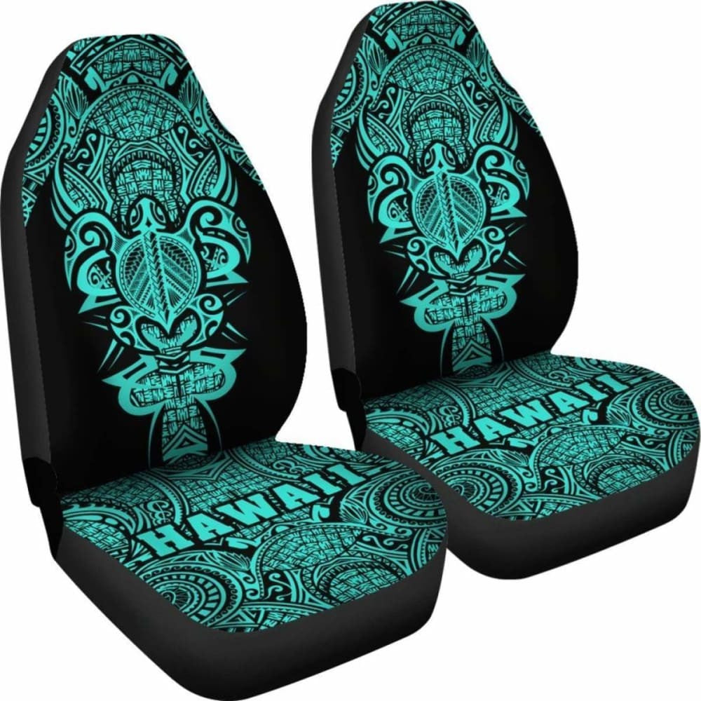 Hawaii Turtle Polynesian Car Seat Cover - Turquoise - Armor Style - New