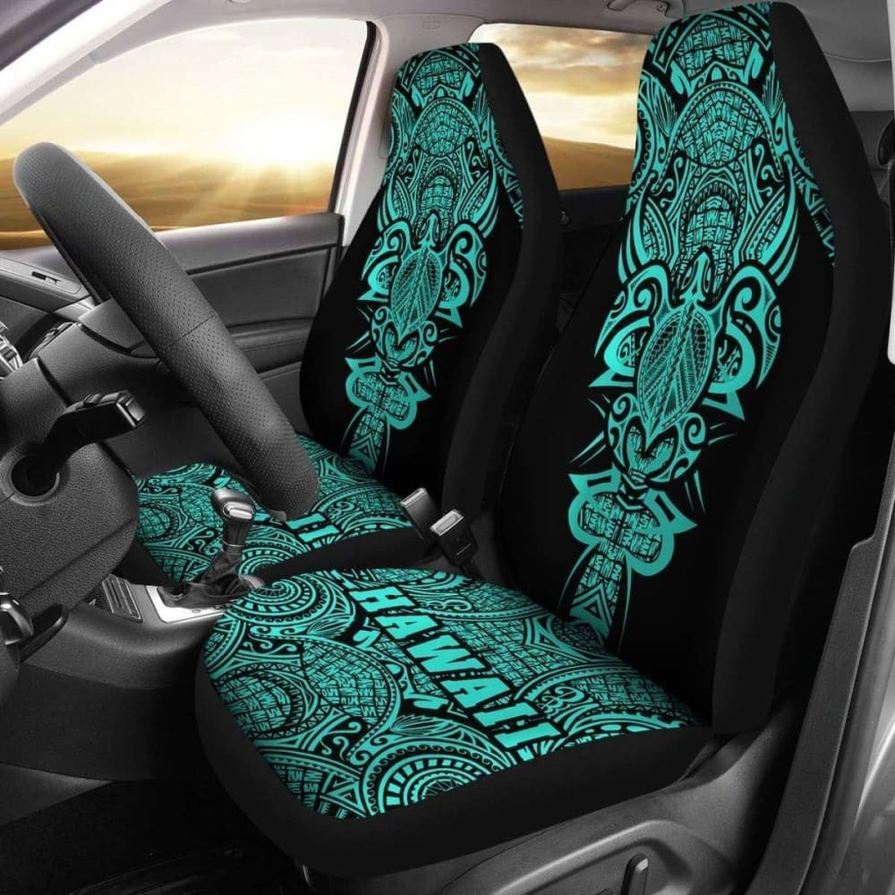 Hawaii Turtle Polynesian Car Seat Cover - Turquoise - Armor Style - New