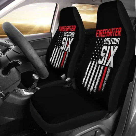 FireFighter Got Your Six Car Seat Covers