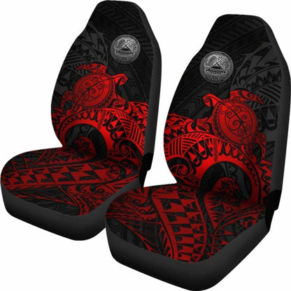 American Samoa Car Seat Covers - American Samoa Seal Turtle (Red) - Amazing