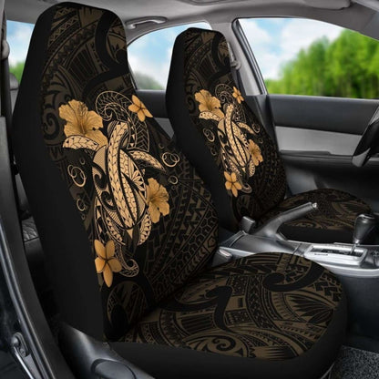 Hawaii Turtle Flower Polynesian Car Seat Covers - Gold - New Awesome