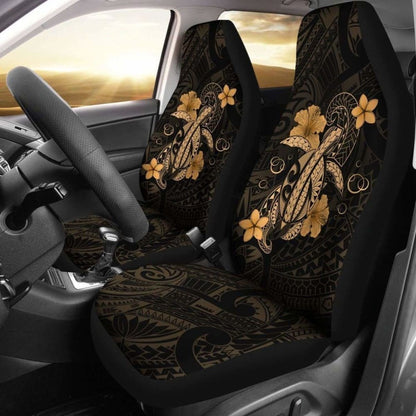 Hawaii Turtle Flower Polynesian Car Seat Covers - Gold - New Awesome