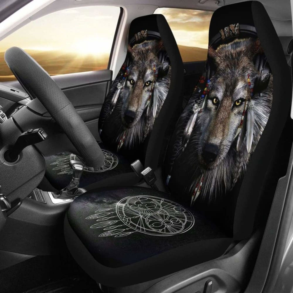 Wolf Dream Catcher Car Seat Covers Amazing