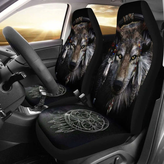 Wolf Dream Catcher Car Seat Covers Amazing