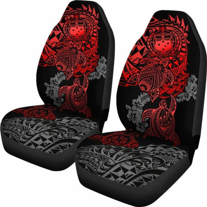 Samoa Polynesian Car Seat Covers - Red Turtle Flowing - Amazing