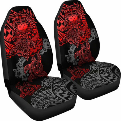 Samoa Polynesian Car Seat Covers - Red Turtle Flowing - Amazing