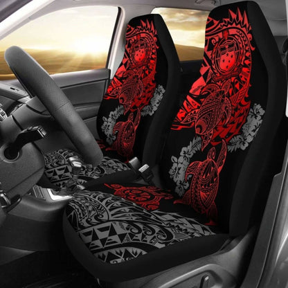 Samoa Polynesian Car Seat Covers - Red Turtle Flowing - Amazing