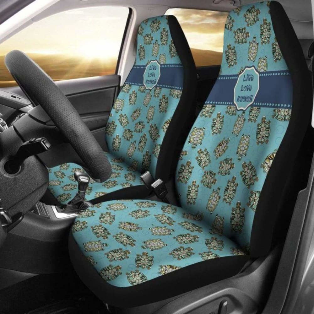 Sea Turtle Hawaiian Car Seat Covers Set Of