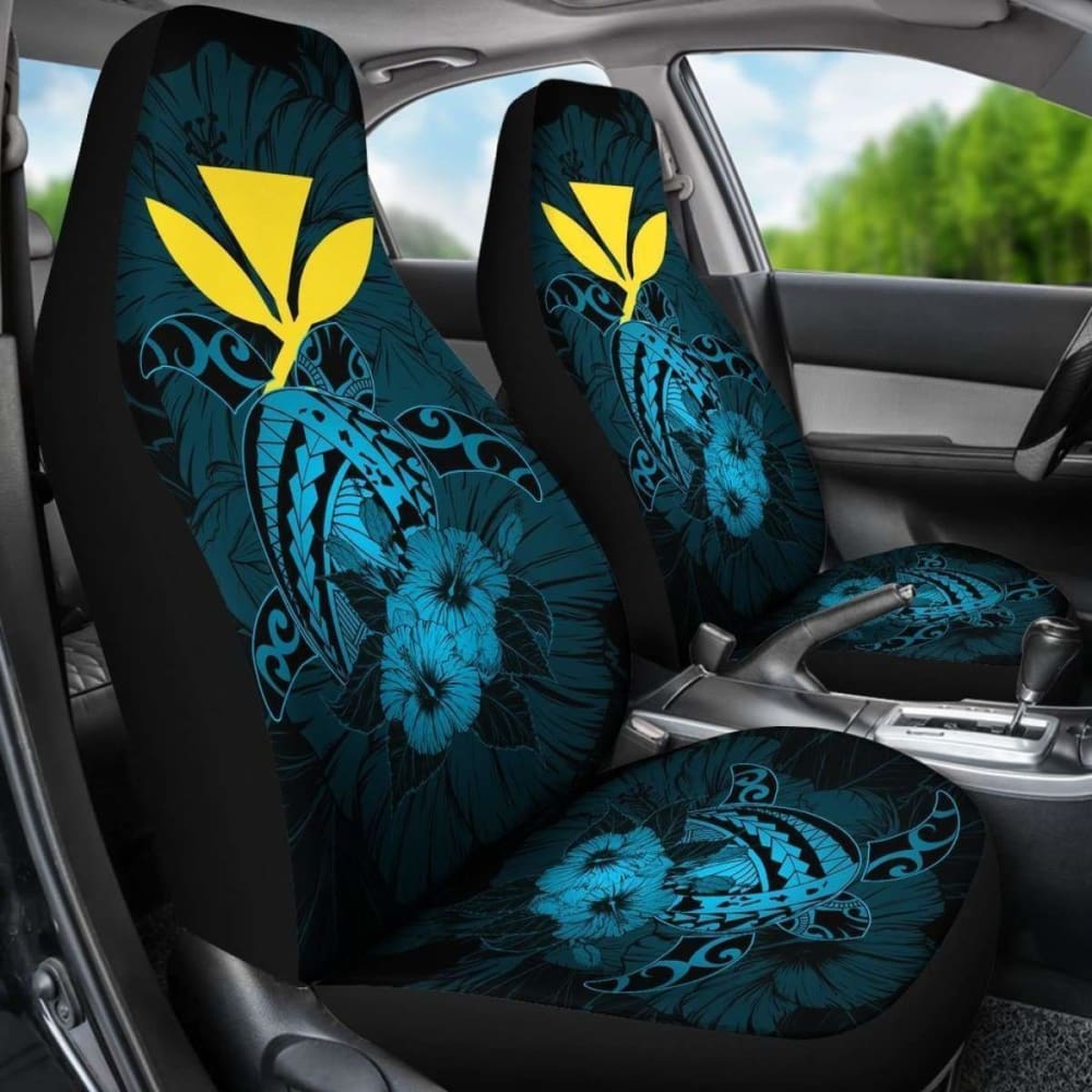 Hawaii Hibiscus Car Seat Cover - Harold Turtle - Traffic Blue - New