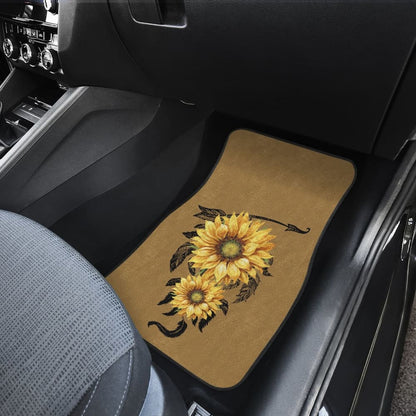 Car Floor Mats Native American Indian Sunflower Dream Catcher