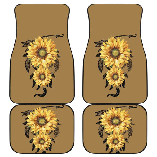 Car Floor Mats Native American Indian Sunflower Dream Catcher