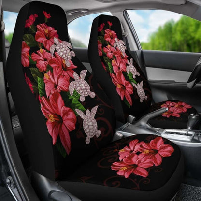 Hawaii Red Hibiscus Turtle Car Seat Covers - New - Ray Style -