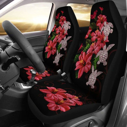 Hawaii Red Hibiscus Turtle Car Seat Covers - New - Ray Style -