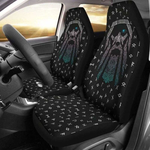 Viking Odin God Of War Rune Car Seat Covers