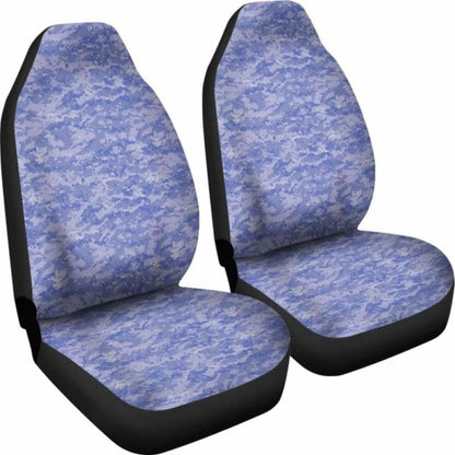 Blue Digital Camouflage Car Seat Covers
