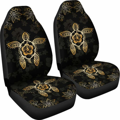 Hawaii Golden Turtle And Hibiscus Car Seat Covers - New