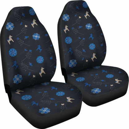 Swedish Dala Horse Car Seat Covers