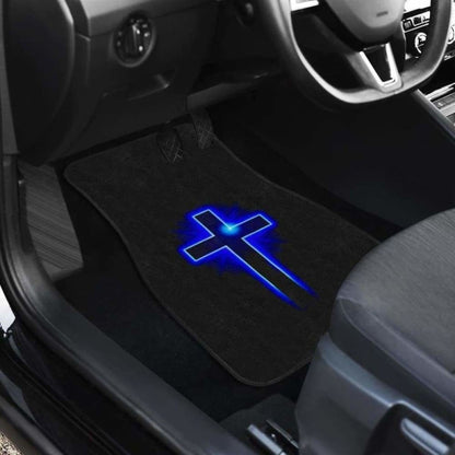 Jesus Blue Cross Car Mats