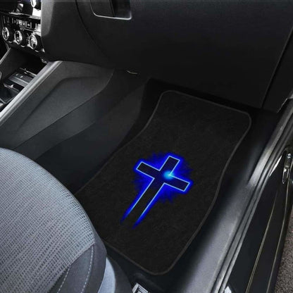 Jesus Blue Cross Car Mats