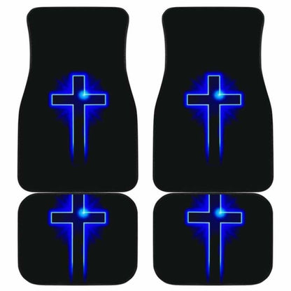Jesus Blue Cross Car Mats