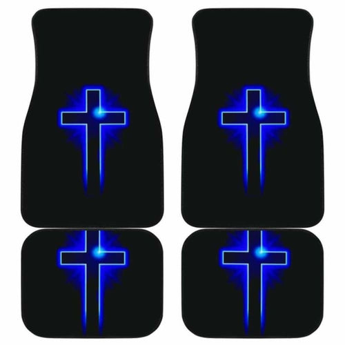 Jesus Blue Cross Car Mats