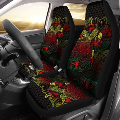 Chuuk Car Seat Covers - Chuuk Flag Turtle Hibiscus Reggae - New
