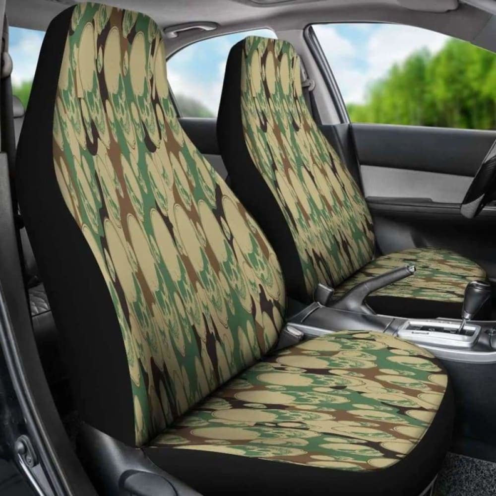 Camouflage Skull Car Seat Covers