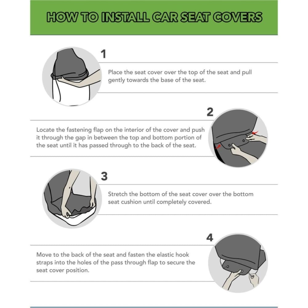 Lithuania Car Seat Covers Cross Double Pattern T