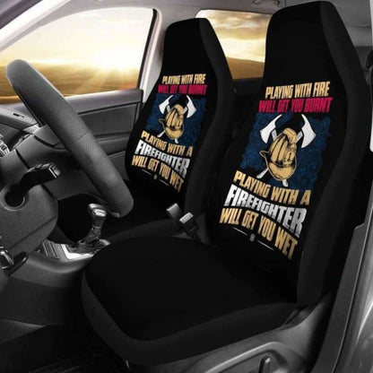 Get Wet Playing With A Firefighter Car Seat Covers