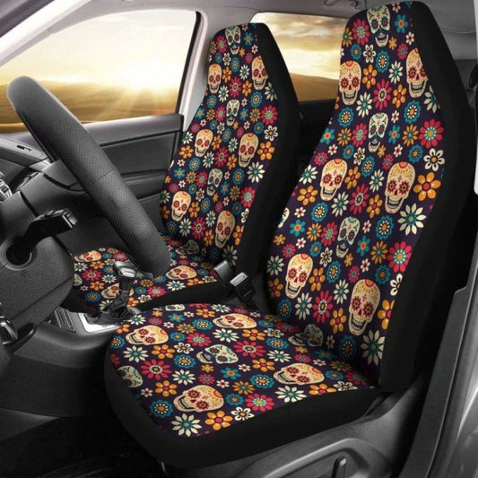 Sugar Skull Car Seat Covers