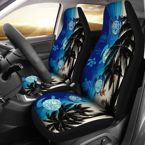 Hawaiian Sea Turtle Symbol Palm Car Seat Cover - New