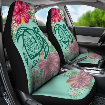 Hawaii Turtle Hibiscus Plumeria Car Set Cover - Hug Style - New - Awesome