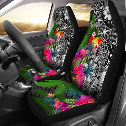 Tonga Car Seat Covers - Turtle Plumeria Banana Leaf - Amazing