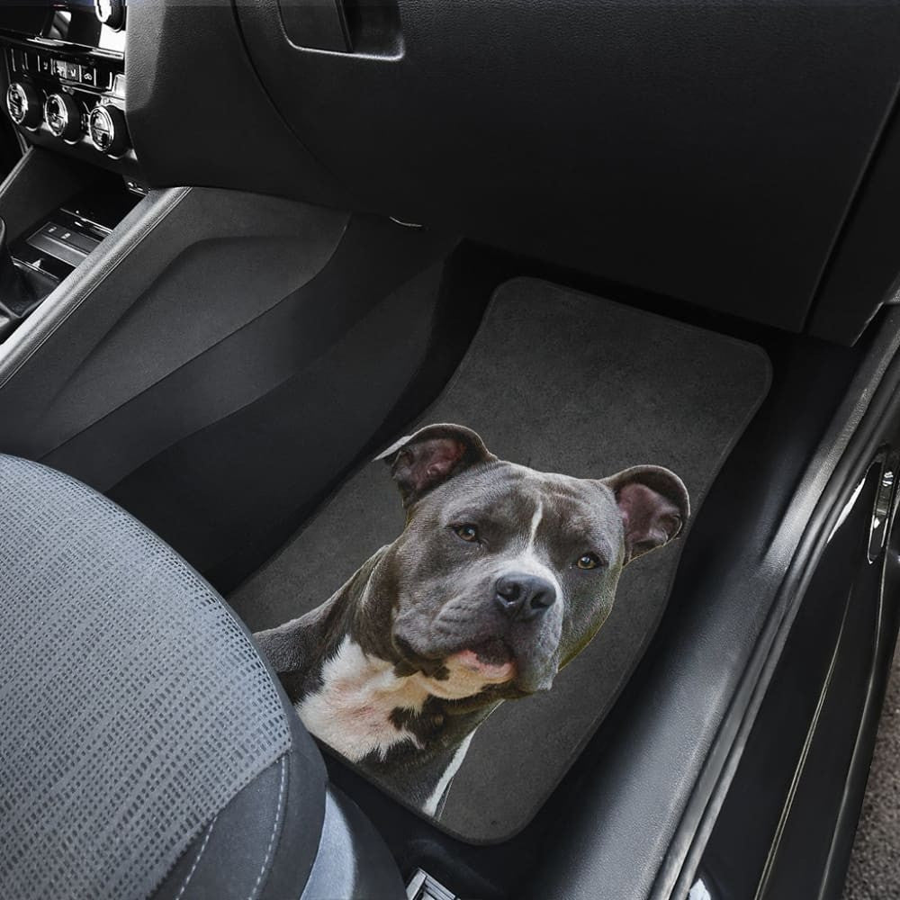 Amazing Pit Bull Dog Print Car Floor Mats