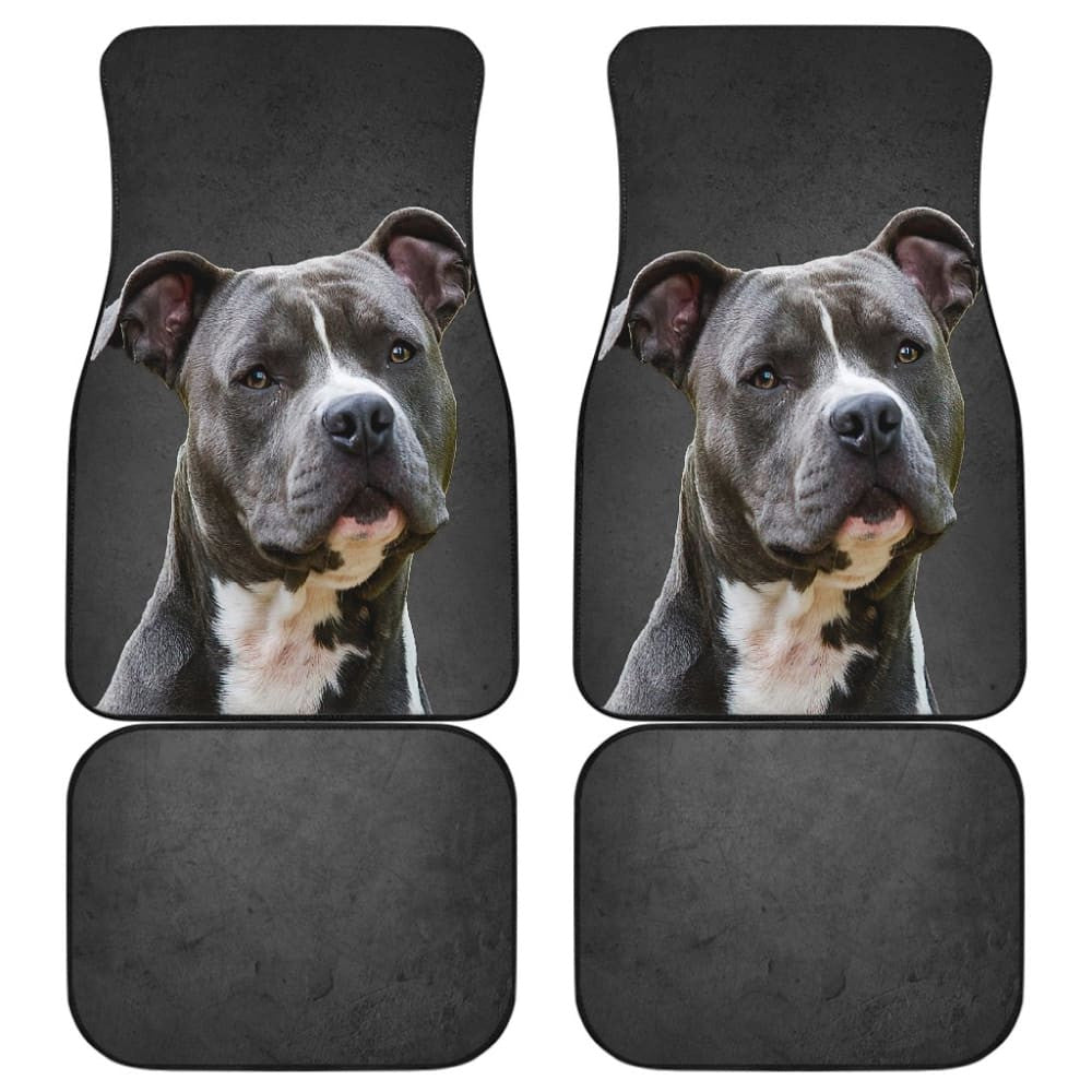Amazing Pit Bull Dog Print Car Floor Mats