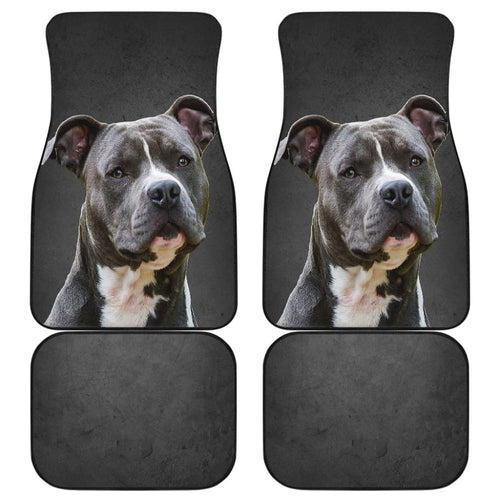 Amazing Pit Bull Dog Print Car Floor Mats