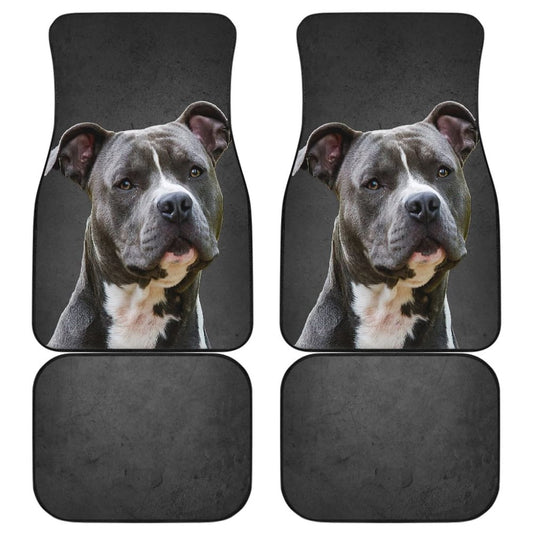 Amazing Pit Bull Dog Print Car Floor Mats