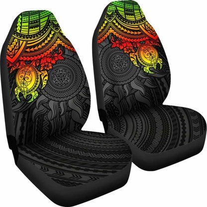 Polynesian Car Seat Covers - Polynesian Reggae Turtle - Amazing