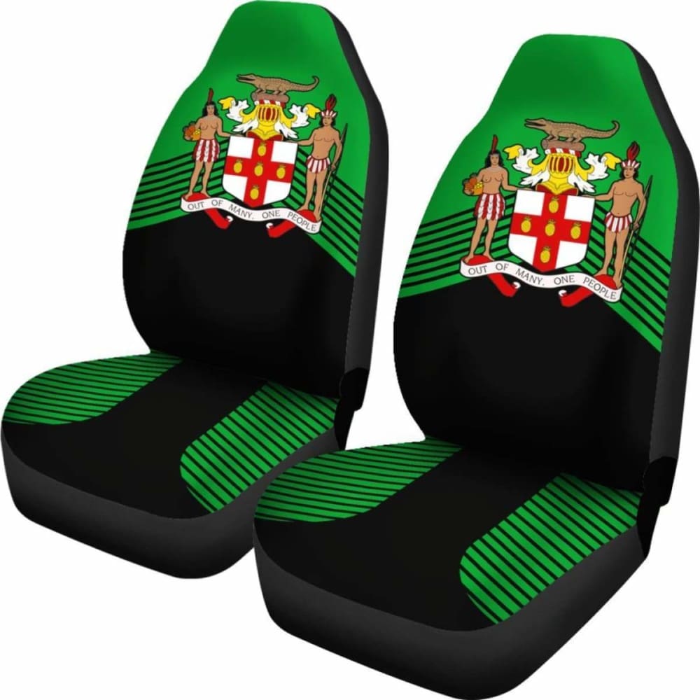 Jamaica Black Coat Of Arms Car Seat Covers Amazing