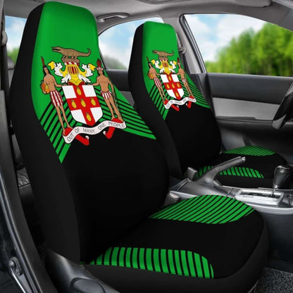 Jamaica Black Coat Of Arms Car Seat Covers Amazing