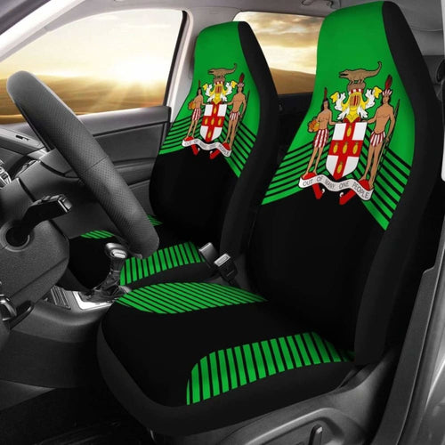 Jamaica Black Coat Of Arms Car Seat Covers Amazing