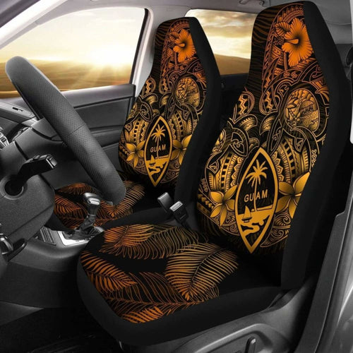 Guam Polynesian Car Seat Covers - Gold Turtle Homeland - Amazing