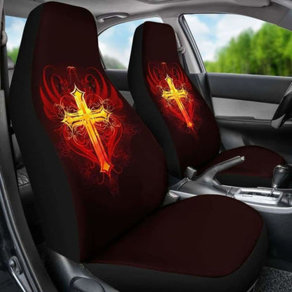 Winged Cross Car Seat Covers