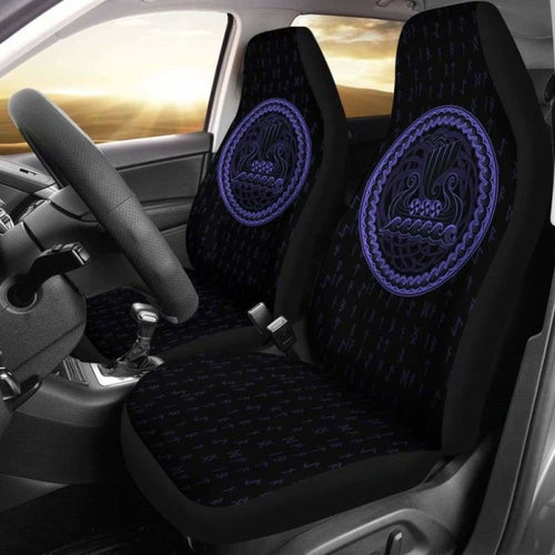 Viking Tree Of Life Drakkar Longship Car Seat Covers