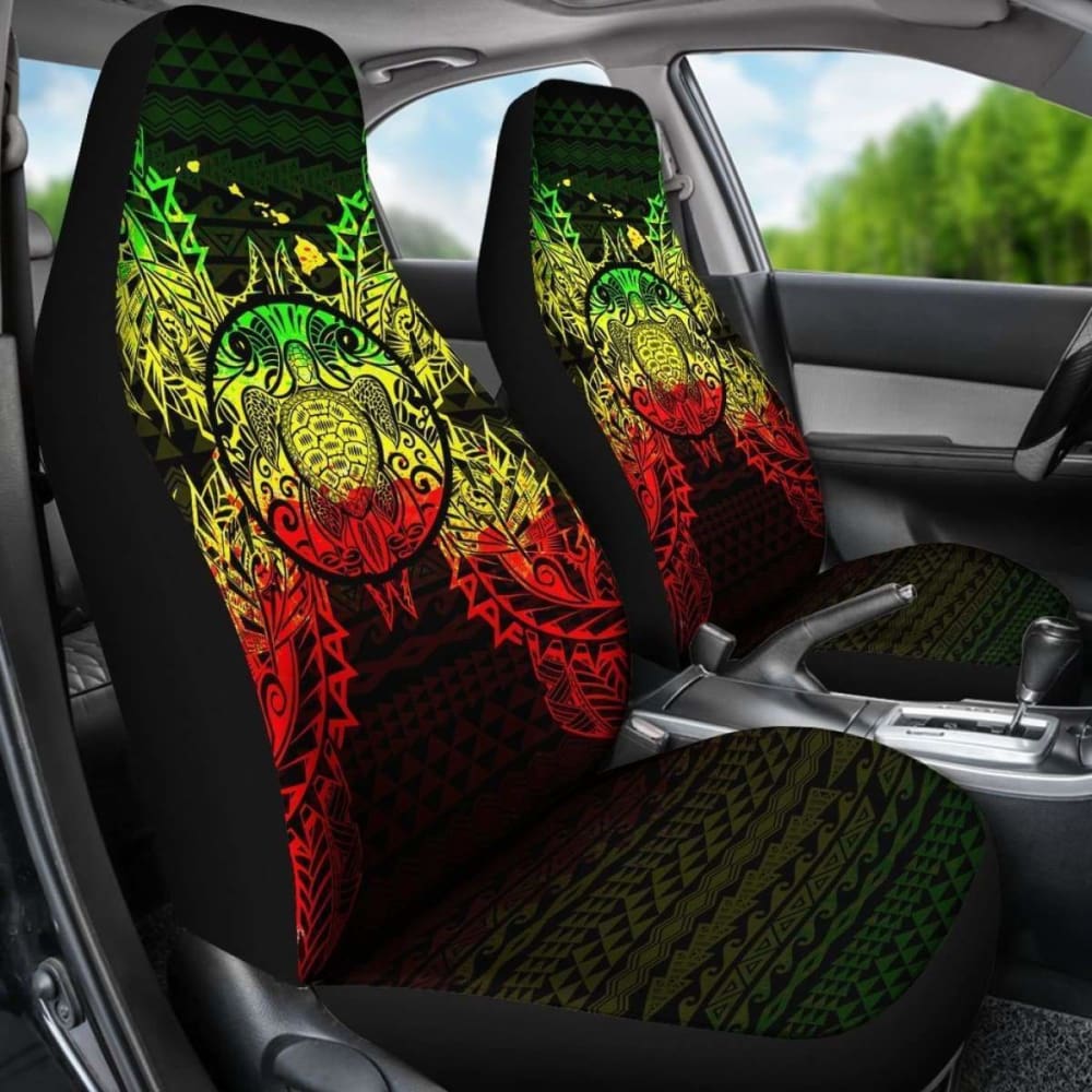 Turtle Polynesia Car Seat Cover Map Reggae New