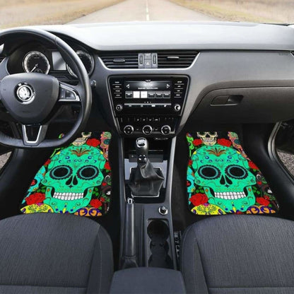 Set Pcs Sugar Skull Car Mats