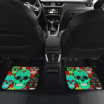 Set Pcs Sugar Skull Car Mats