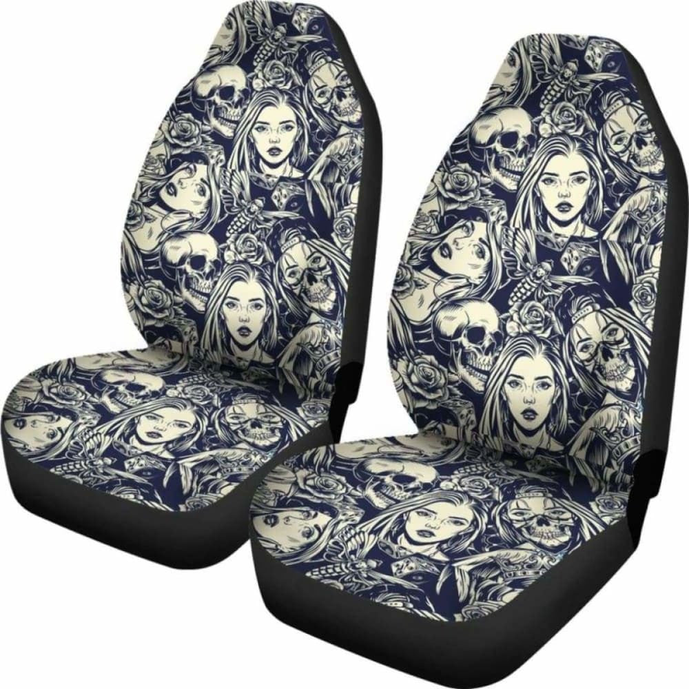 Set Skull Car Seat Cover