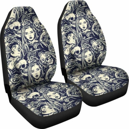 Set Skull Car Seat Cover